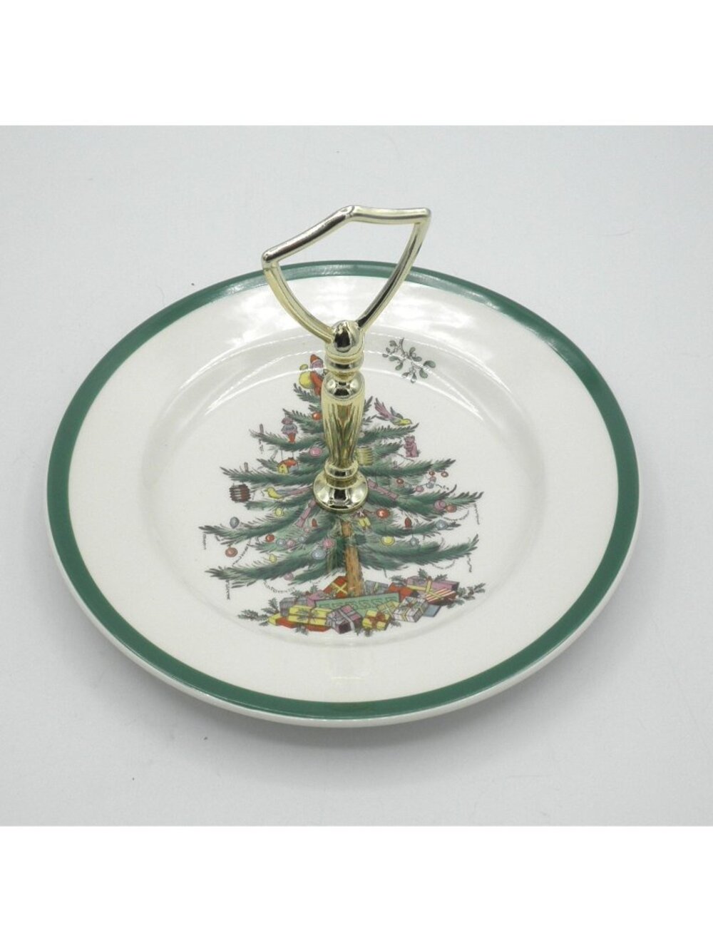 Christmas Tree by Spode Petite Tidbit Server Pattern: SP CHT 7-3/4 Inch Diameter
